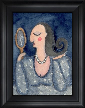 Framed Big Diva With Mirror Print
