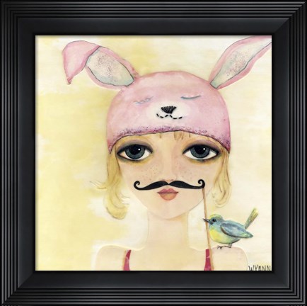 Framed Big Eyed Girl Be Yourself Print