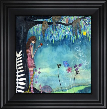 Framed Big Eyed Girl Release Print