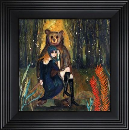 Framed Big Eyed Girl The Wanderer Print