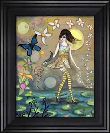 Framed Big Eyed Girl Truth Print