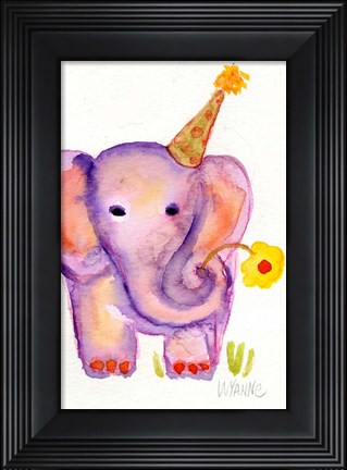 Framed Birthday Elephant Print