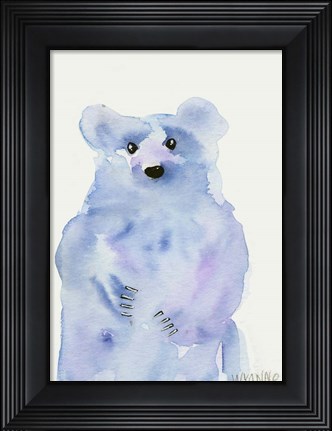Framed Blue Bear Print