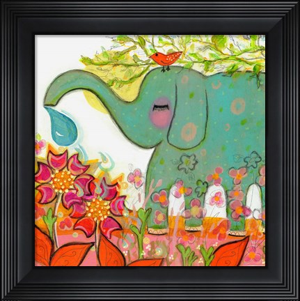 Framed Connected - Elephant Print