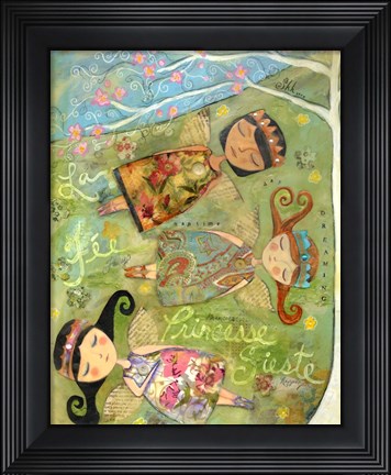 Framed Fairy Princess Nap Print