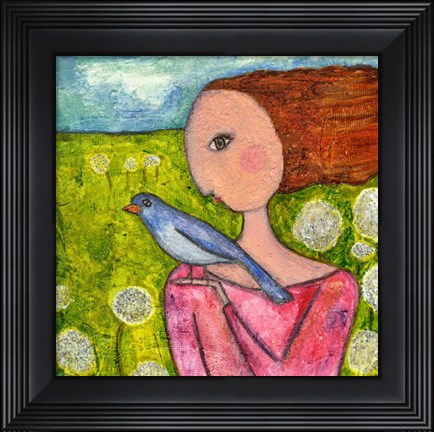 Framed Free Like The Dandelions Print