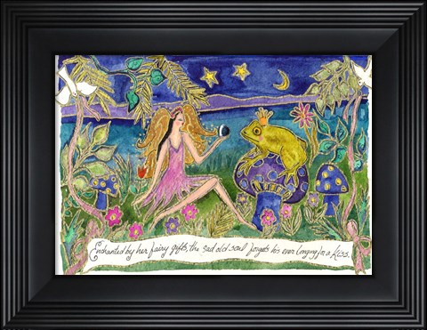 Framed Frog Prince Print