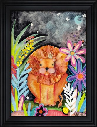 Framed Good To Be King Lion Print