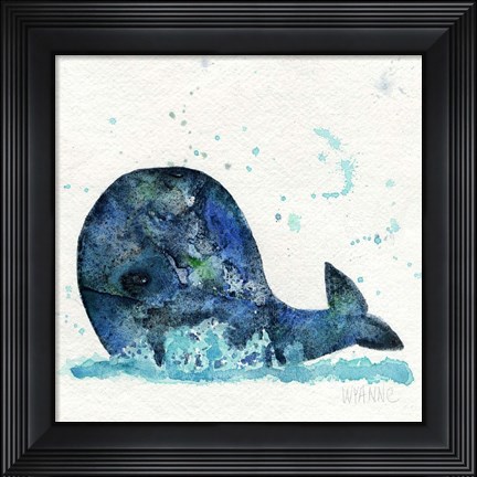 Framed Little Whale Print