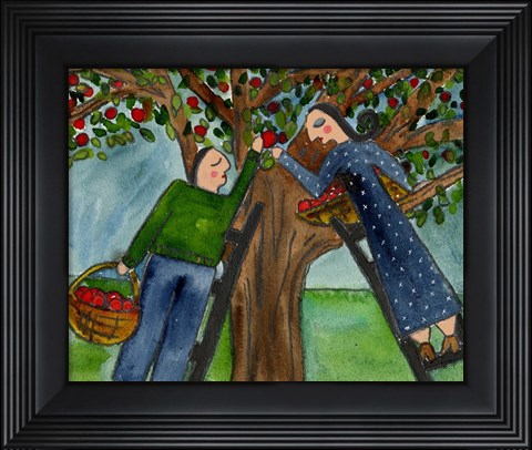 Framed Love Under The Apple Tree Big Diva Print