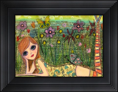 Framed Meet Me In The Garden Print