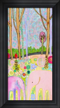 Framed Meeting Of The Minds Elephants Print