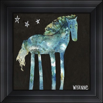 Framed Midnight Pony Print