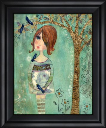 Framed She Loves Birds Print