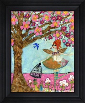 Framed Spring Beginnings Fairy Print