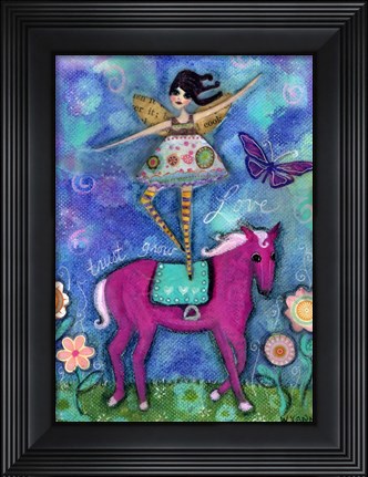 Framed Trust Grow Love Print