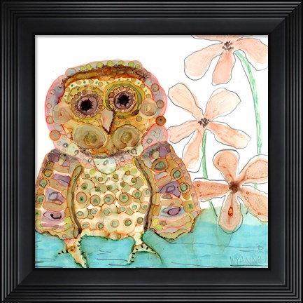 Framed Baby Owl Print