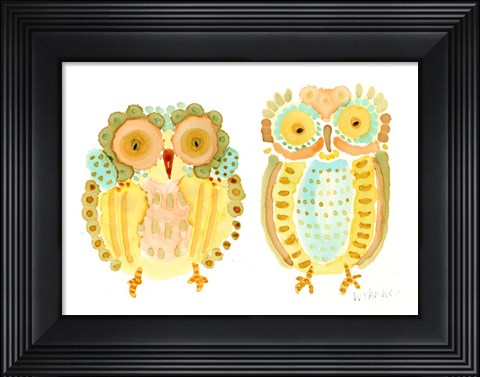 Framed Baby Owls Print