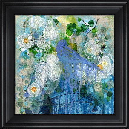 Framed Bluebird Reflections Print