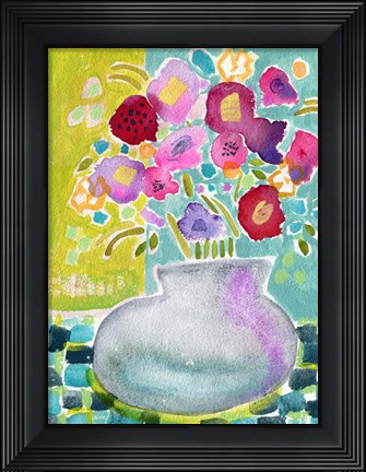 Framed Flowers From A Friend Print