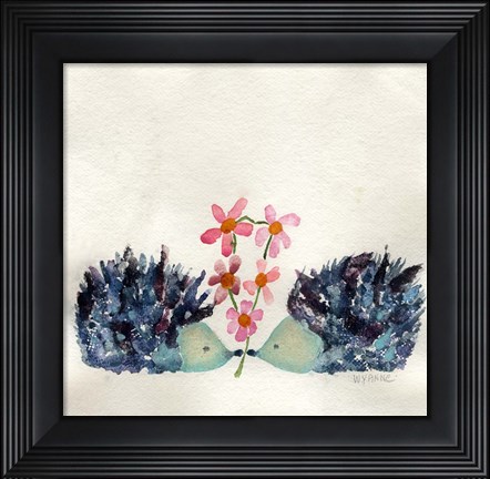 Framed Hedgehogs In Love Print