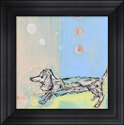 Framed Doxie Stretch Print