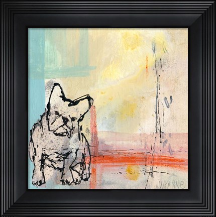 Framed French Bulldog Print
