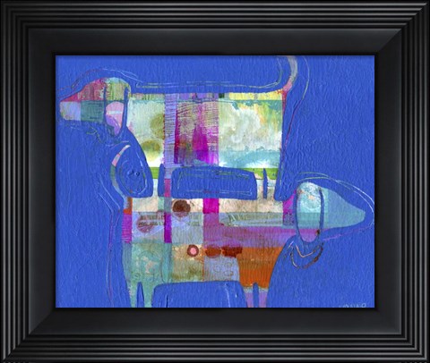 Framed Double Wags Double Fun Print