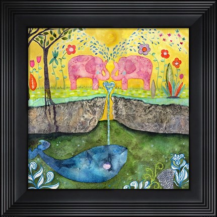 Framed Love Always Flows Print