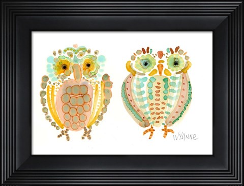 Framed Wise Owls Print