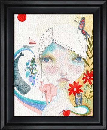 Framed World Keeps Moving Print