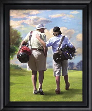 Framed Golfing Buddies Print