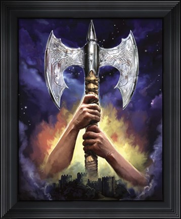 Framed Hands n Axe Print