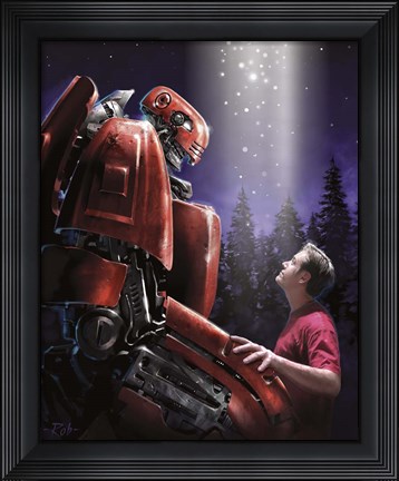 Framed Robot Buddy Print