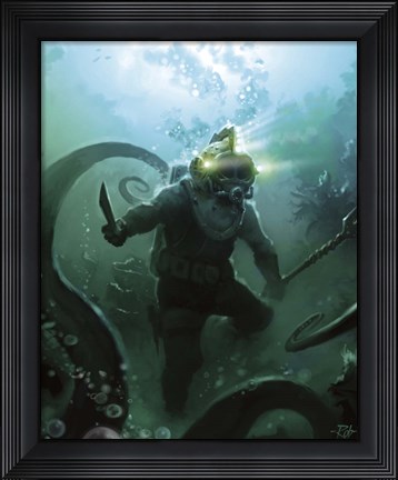 Framed Tentacles Print