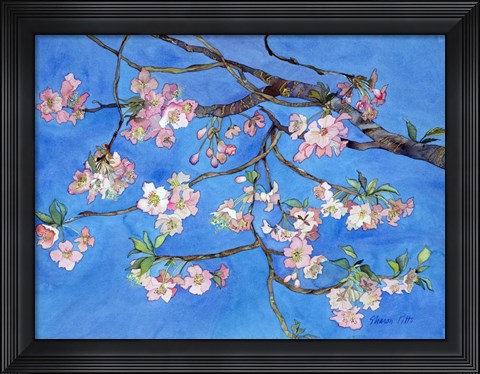 Framed Cherry Blossoms Print
