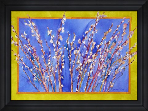 Framed Pussy Willows Print
