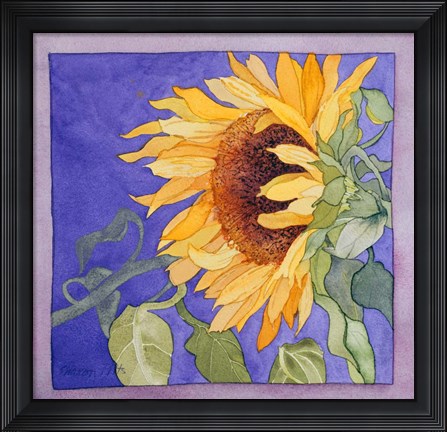 Framed Sunflower I Print