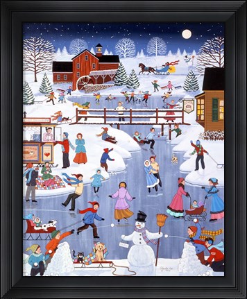 Framed Caught in the Middle Print