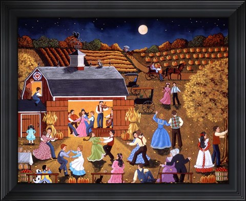 Framed Harvest Moon Dance Print
