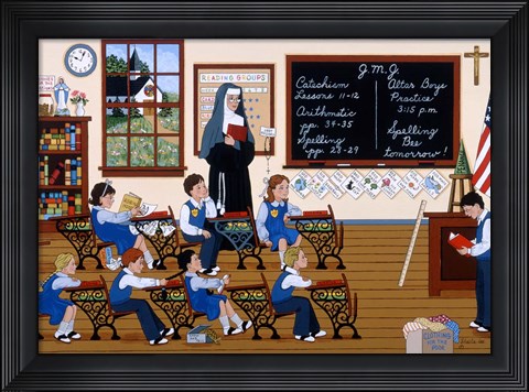 Framed Seven Scholars of One Dreamer Print