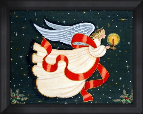 Framed Christmas Angel Print