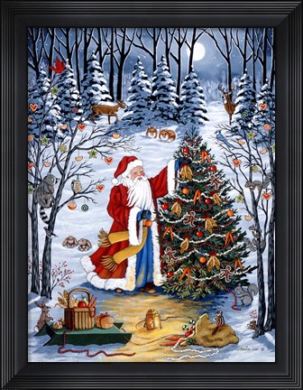 Framed Northwoods Christmas Print