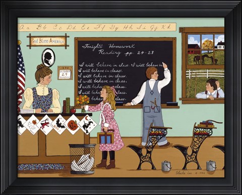 Framed Staying After School Print