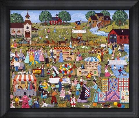 Framed Annual Church Bazaar Print