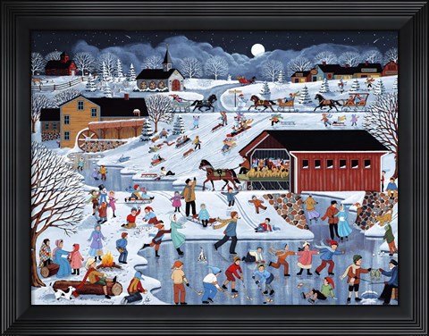 Framed More Snow Coming Print