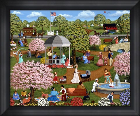 Framed Mother&#39;s Day at the Park Print