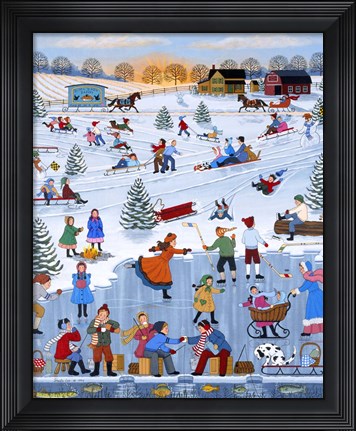 Framed Twilight Skaters &#39;98 Print