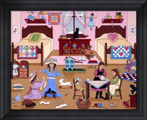 Framed Child&#39;s Play for Girls Print