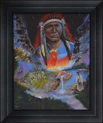 Framed Canyons Song Print